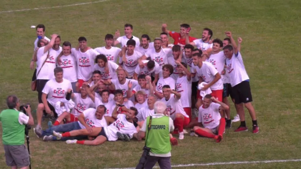 Il Fiorenzuola festeggia la promozione in C