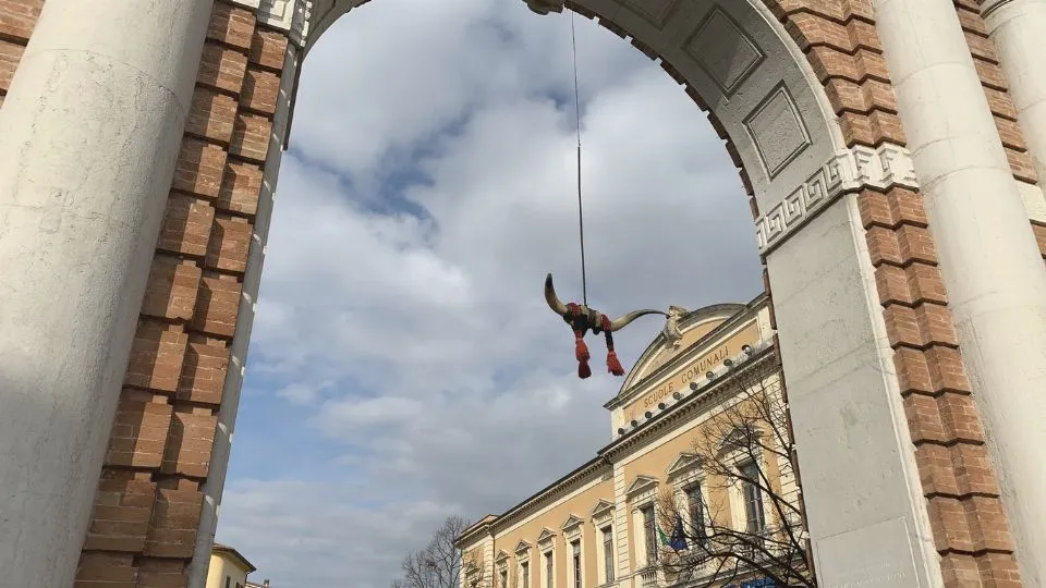 l’Arco dove sono appese le corna