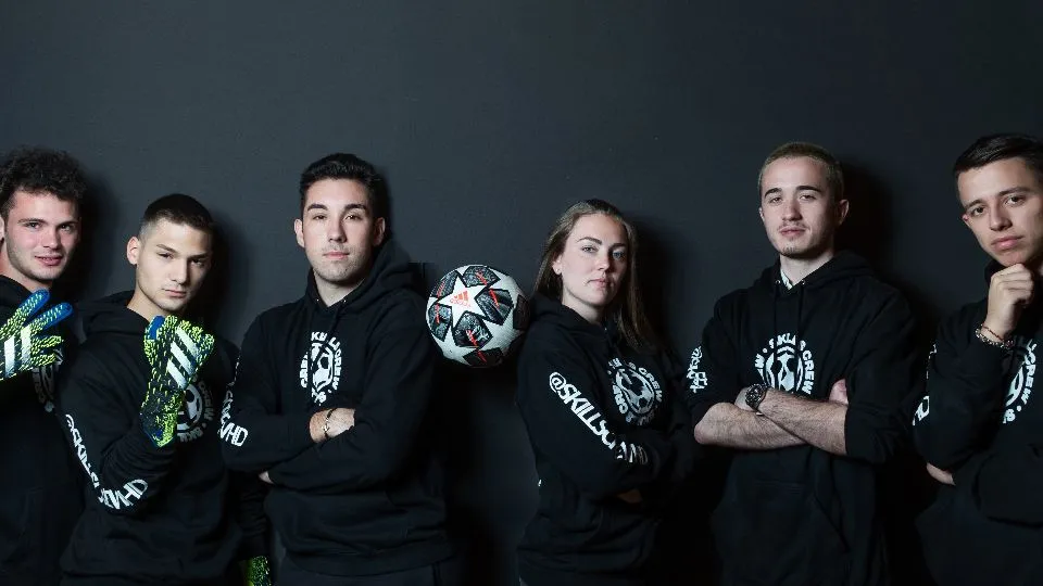 il team di Skillscrew. Nicolò Felli il terzo da sinistra
