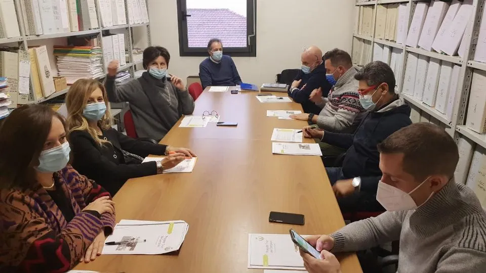 un momento dell’incontro fra i rappresentanti dei 5 comuni coinvolti