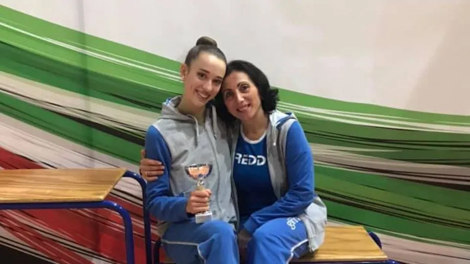 Maria Zaffagnini insieme all’insegnante Nani Londaridze