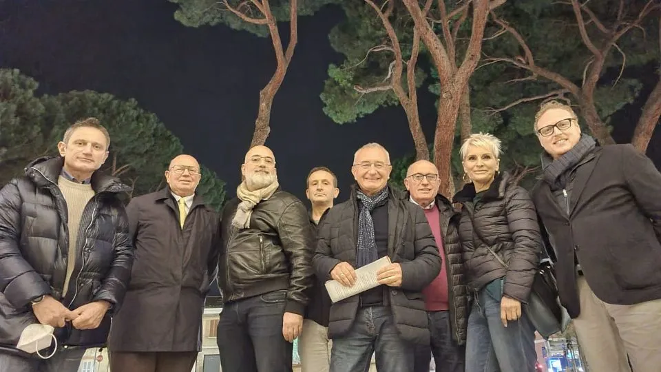 foto di gruppo per i sindaci della Valconca

