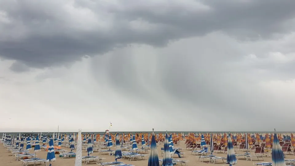 il maltempo in arrivo nel riminese (Meteoroby)