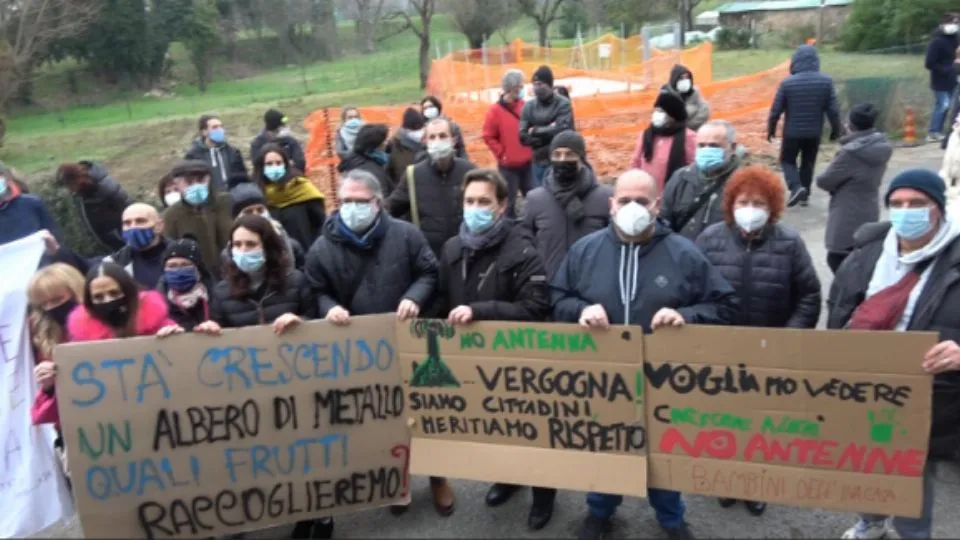 la protesta dei giorni scorsi in via Argelli