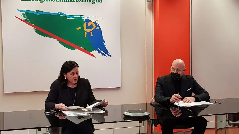 il presidente Bonaccini e l’assessore Lori