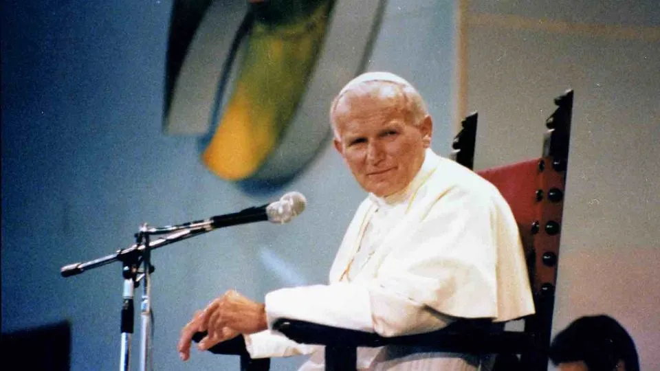Giovanni Paolo II a Rimini (archivio Meeting)
