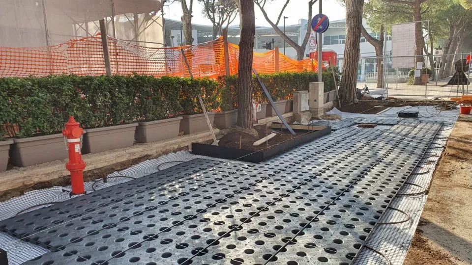 i lavori in viale San Martino