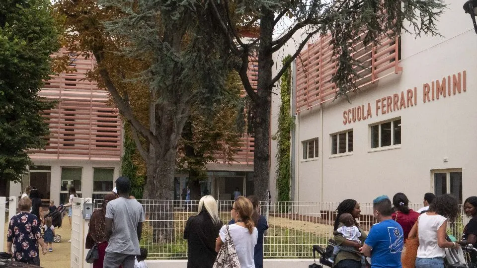 primo giorno dell’anno scolastico.
©Riccardo Gallini /GRPhoto