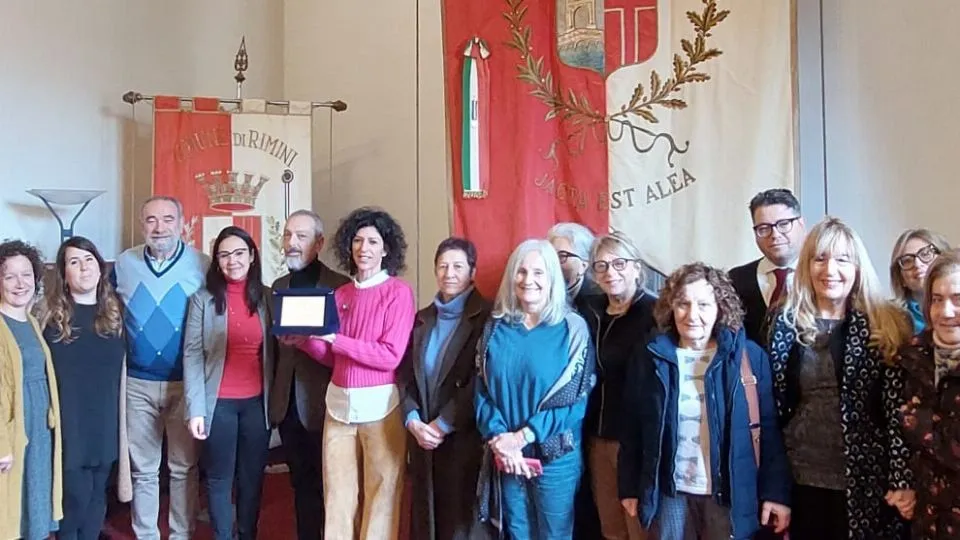 la delegazione che ha ricevuto il premio
