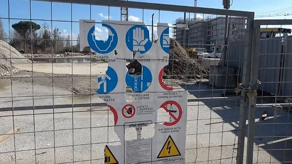 L’ormai ex cantiere di Acqua Arena
