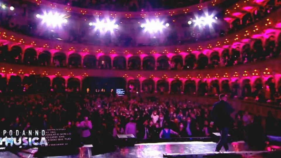 un momento del Capodanno di Canale 5