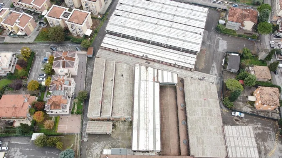 l’area dello stabilimento Paglierani