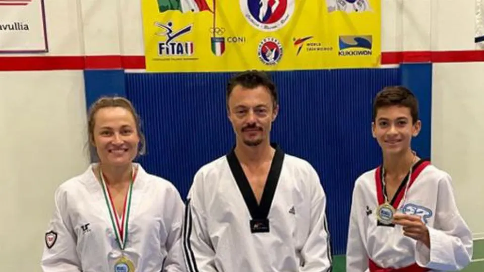 Il maestro Davide Berti insieme a Santa Polanska e Andreas Miserendino