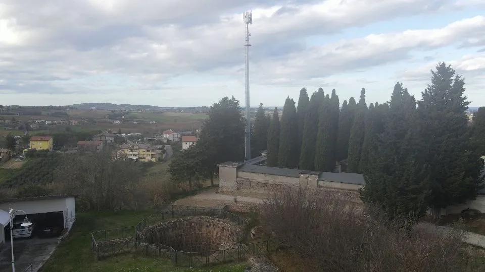 l’antenna a Coriano
