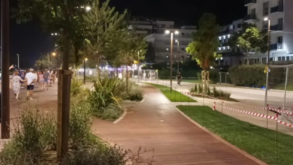 un tratto del parco del mare