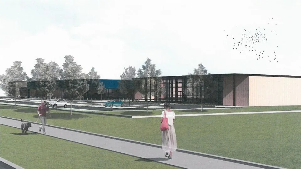 il rendering su via Emilia Ovest a Santarcangelo