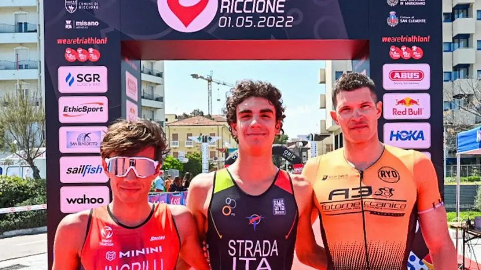 Il podio della gara Sprint maschile