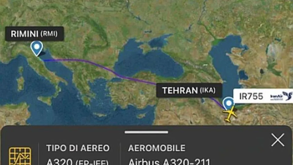 atterrato a Rimini il volo da Teheran