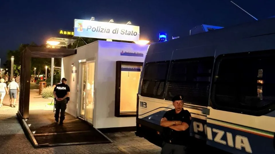 l’ufficio di polizia a Riccione
