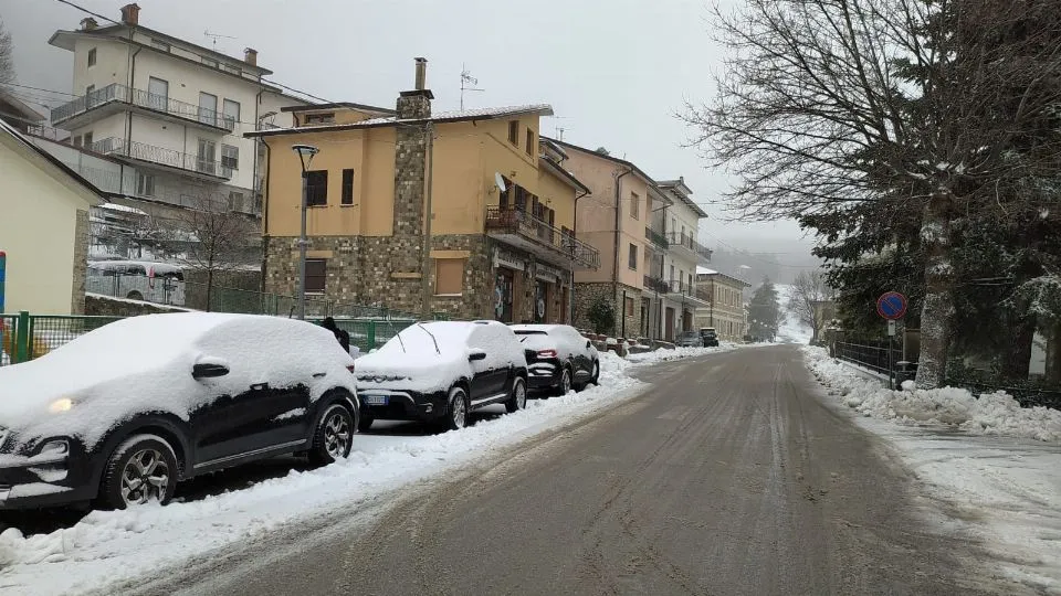 neve a Villagrande di Montecopiolo (foto Meteoroby, 6 gennaio 2022)