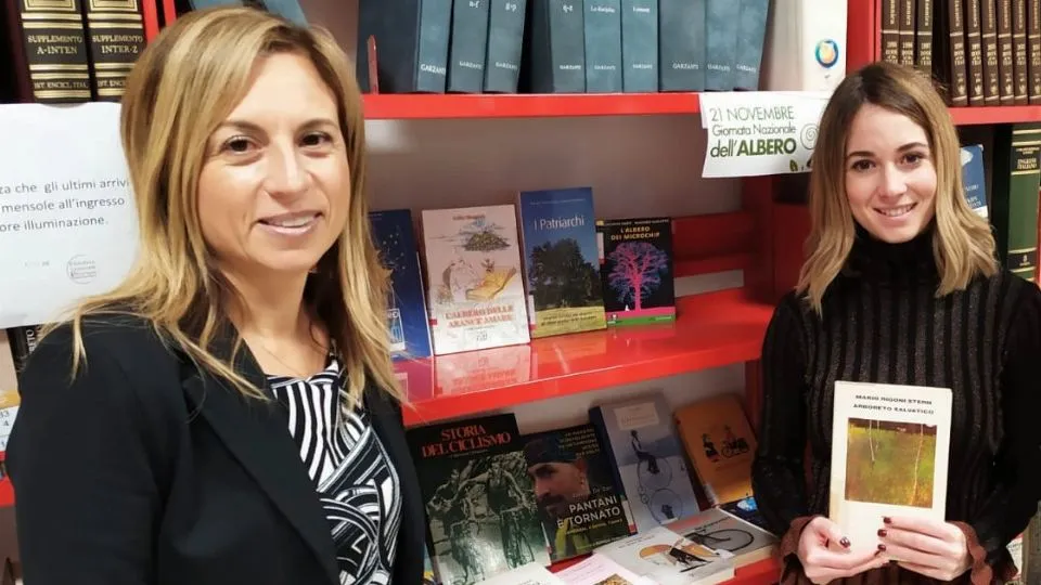 Spinelli e Santoni in biblioteca