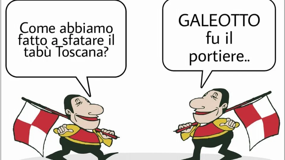 La vignetta di Baio dopo Aquila Montevarchi-Rimini 0-1
