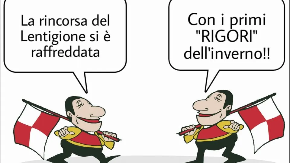 La vignetta di Baio dopo Lentigione-Rimini 0-2
