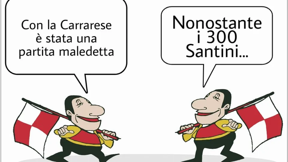 La vignetta di Baio dopo Rimini-Carrarese 0-1