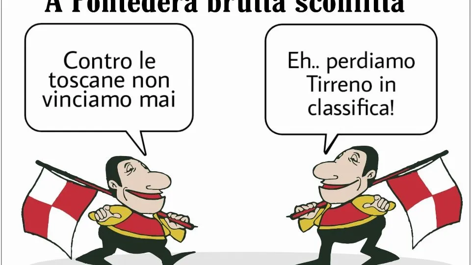 La vignetta di Baio dopo Pontedera-Rimini 1-0