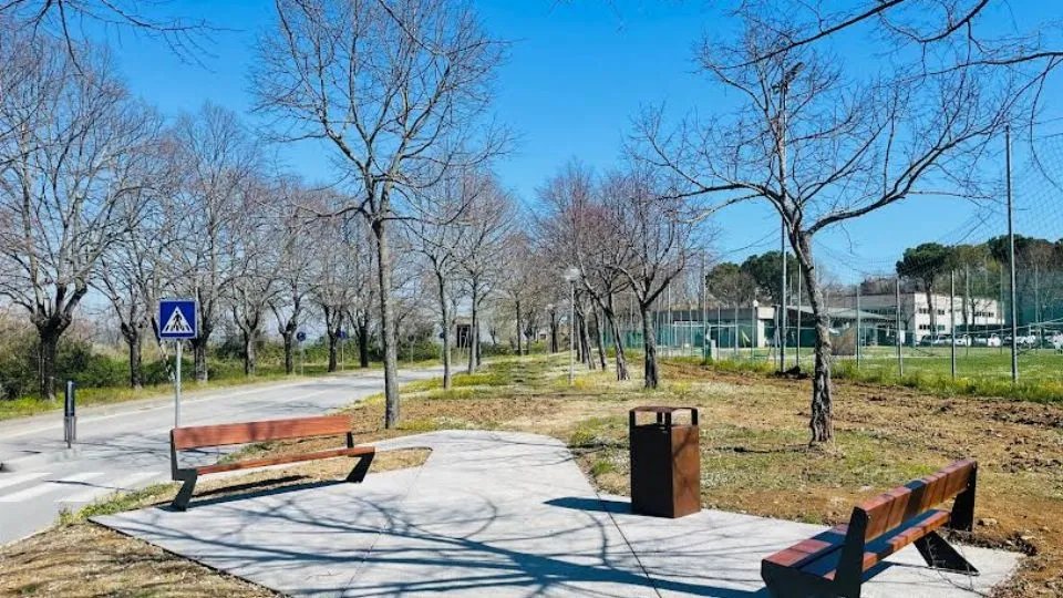 camminamento e area giochi rimesse a nuovo dai Ci.Vi.Vo (Verucchio)