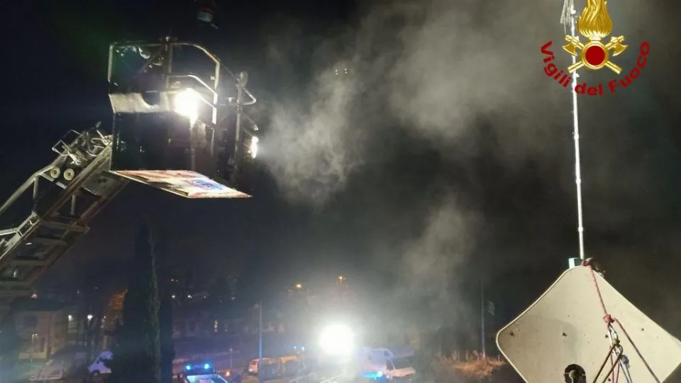 l’intervento dei Vigili del Fuoco