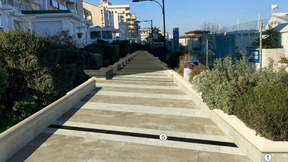 la passeggiata di ponente a Cattolica