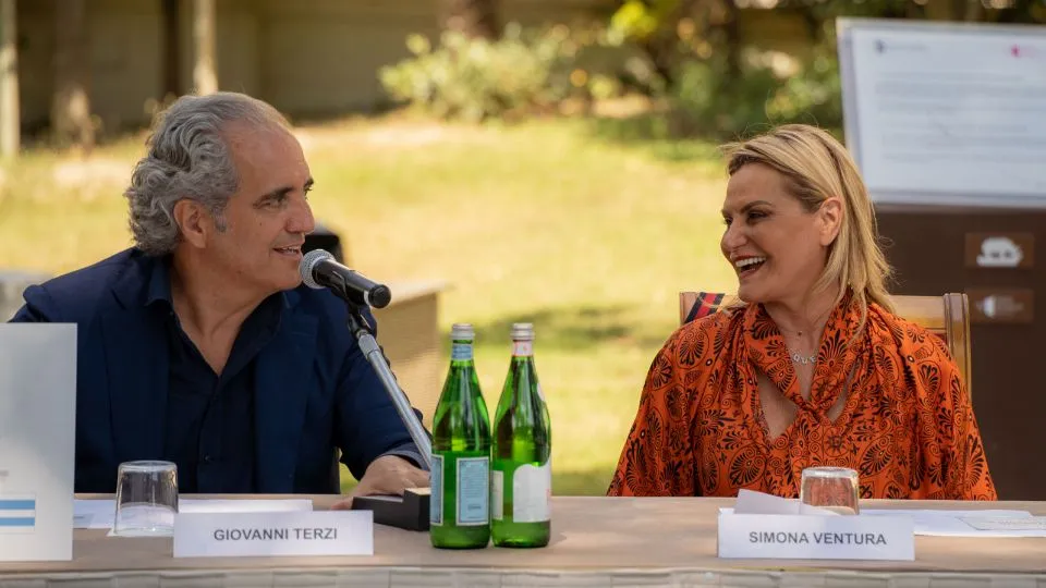 Giovanni Terzi e Simona Ventura
