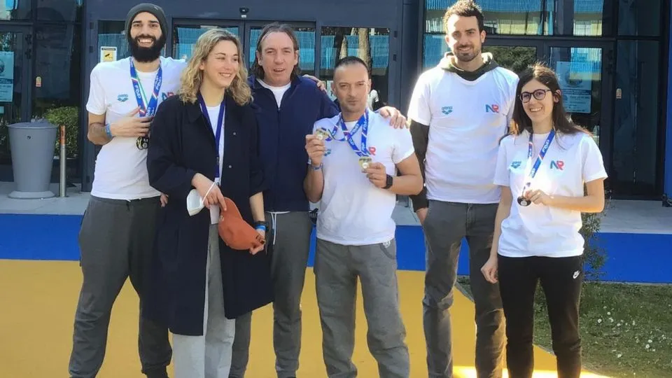 La squadra FINP della Polisportiva Riccione a Lignano