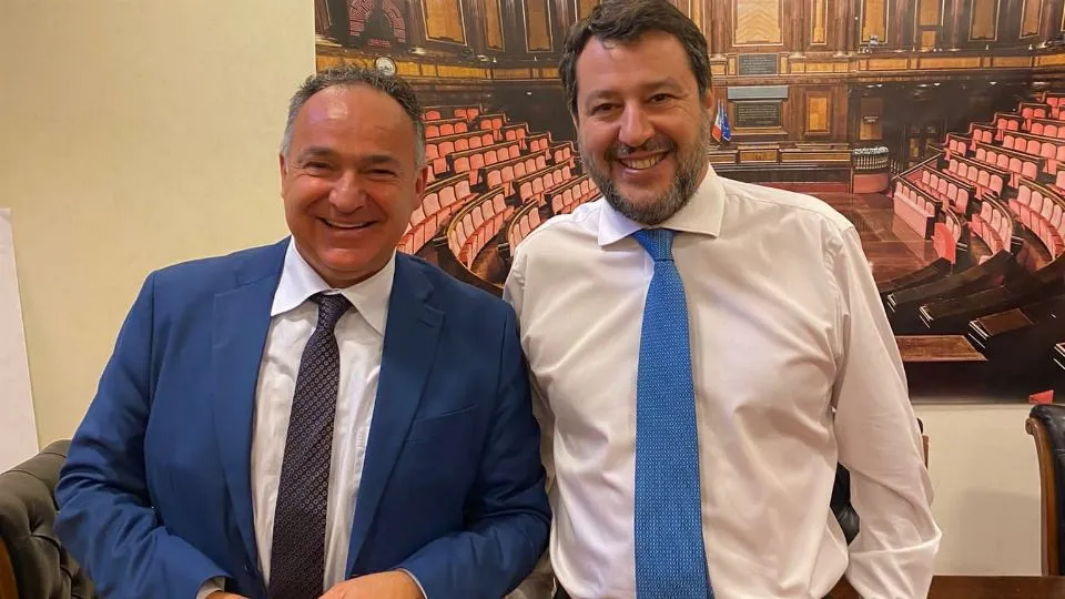 Mauro Vanni e Matteo Salvini