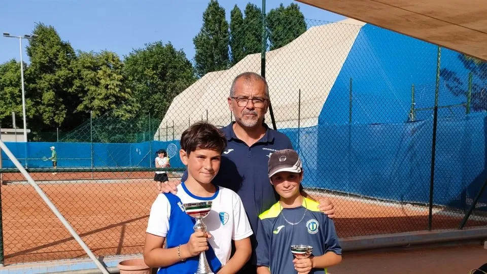 I finalisti dell’Under 12 maschile premiati dal direttore del Circolo, Roberto Raffaelli
