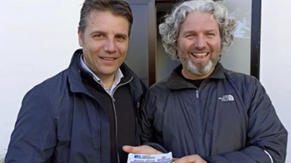 Francesco Cesarini e don Alessio Alasia