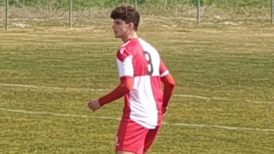 Leon Gerboni con la maglia del Rimini Calcio