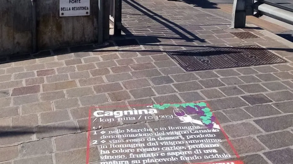 la “cagnina” al ponte della Resistenza