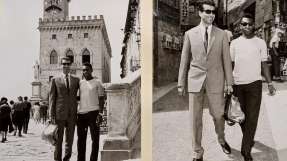 Edmo Vandi insieme a Pelè