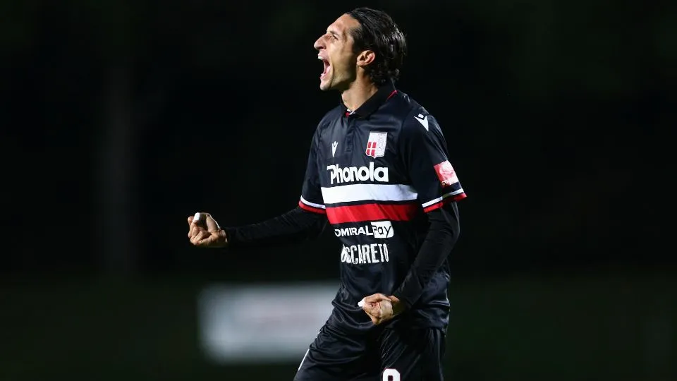 Andrea Delcarro esulta dopo il gol (Claudio Zamagni Official Photographer Rimini Football Club)