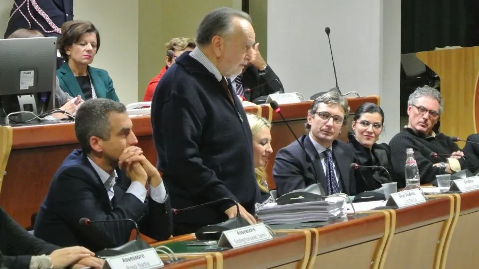 Andrea Canevaro nel giorno in cui gli fu conferita la cittadinanza onoraria di Rimini