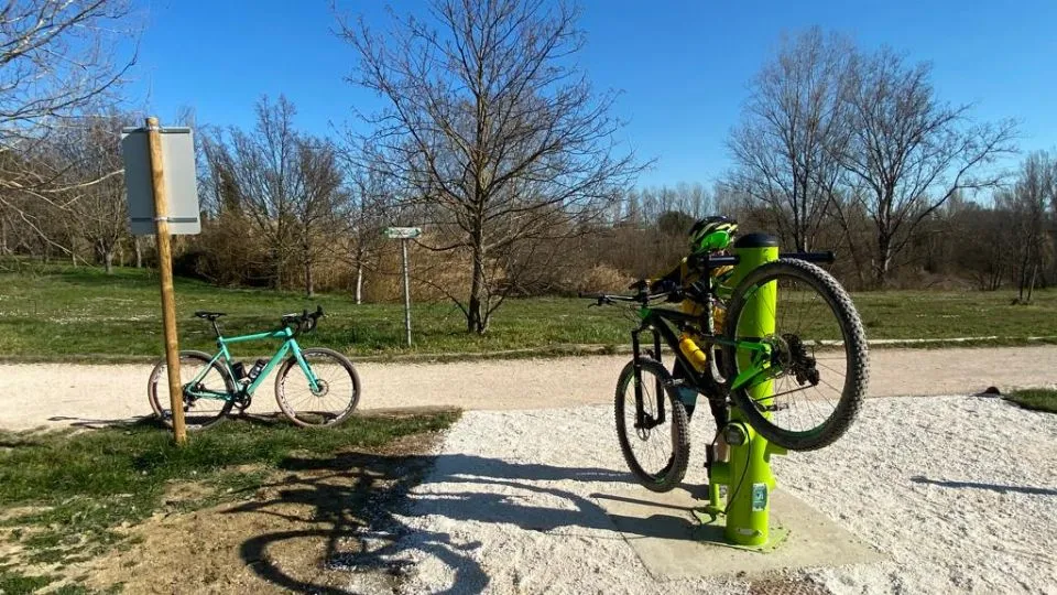 la nuova area di sosta
