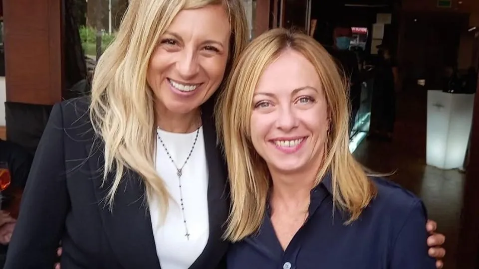 Domenica Spinelli e Giorgia Meloni
