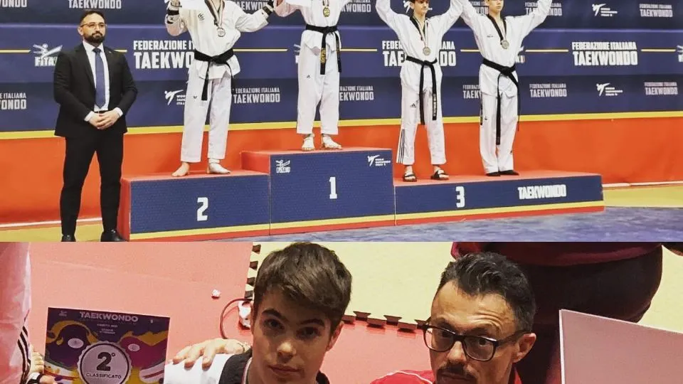 Daniele Coccato insieme al maestro Davide Berti