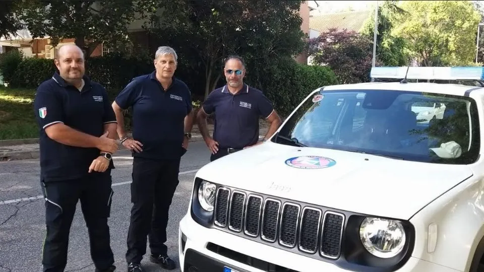 i primi volontari in partenza