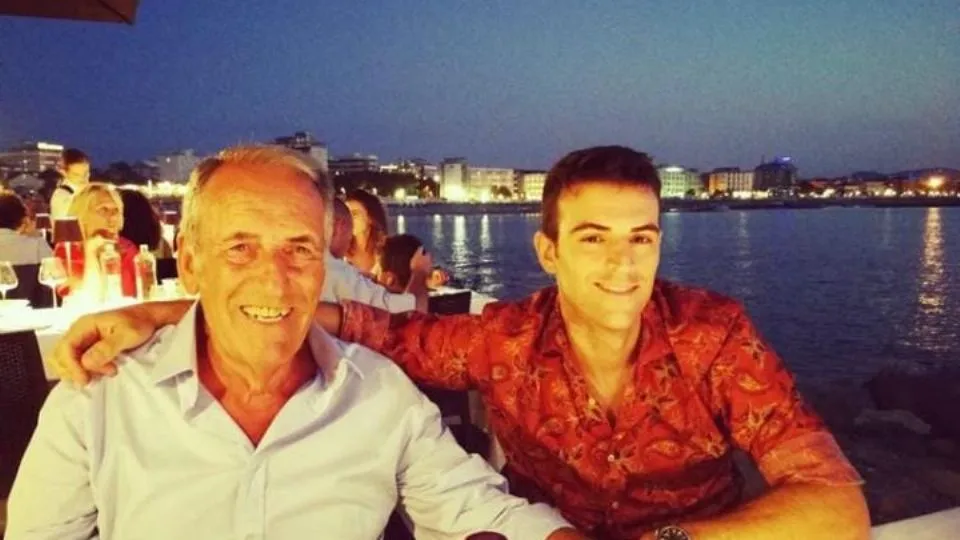 Antonio con il figlio
