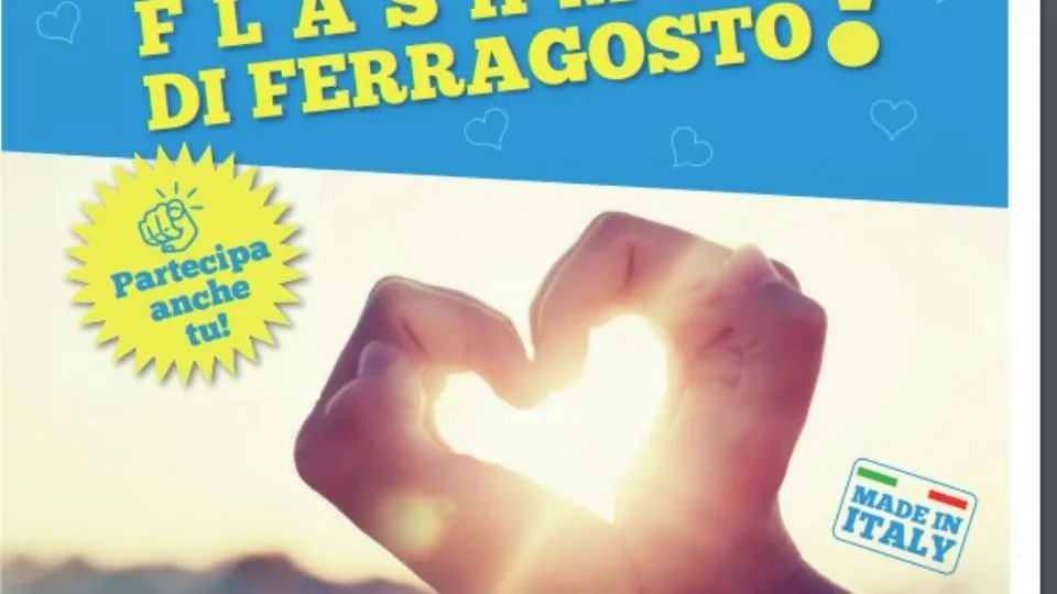 la locandina del flash mob
