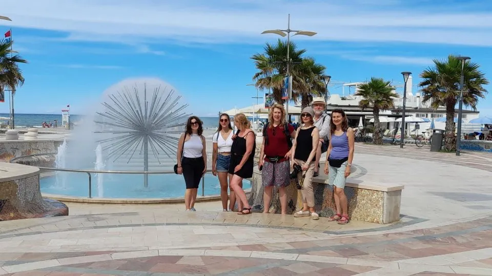 il gruppo in visita