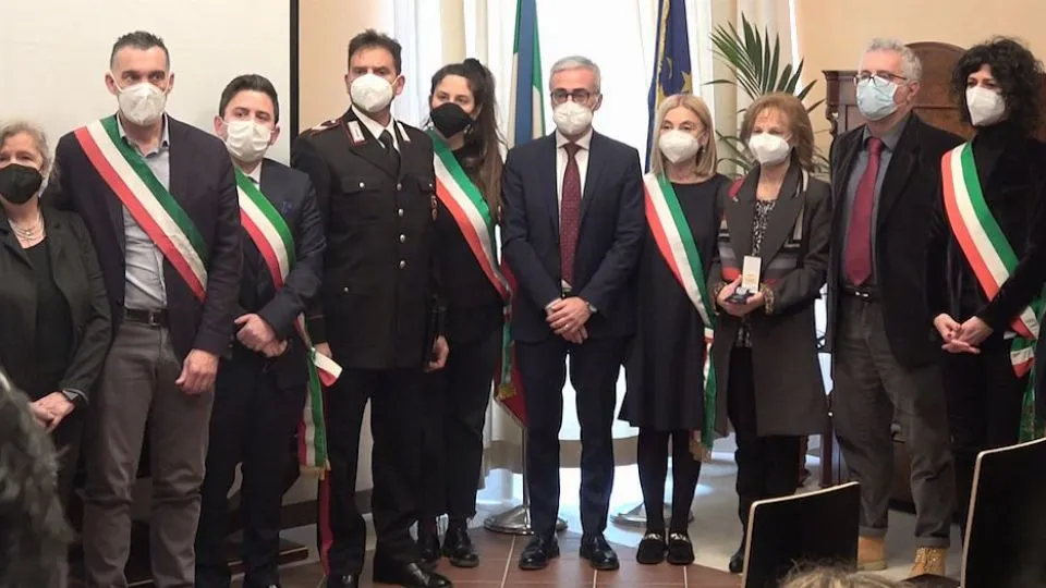 la cerimonia in Prefettura